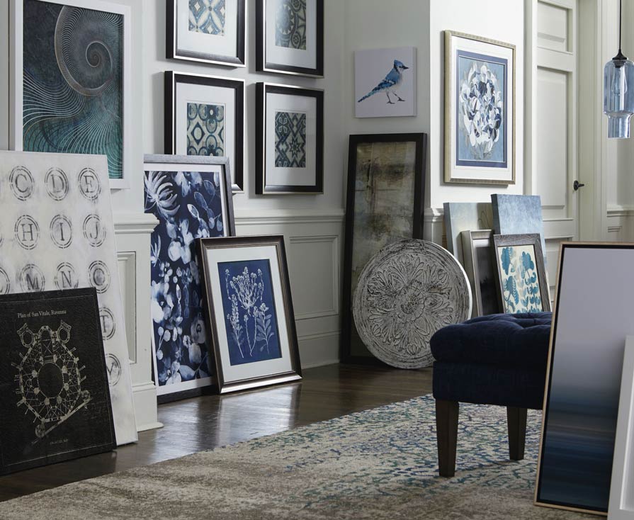 Wall Decor with pictures and art