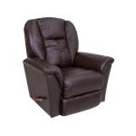 Jasper Leather Rocking Recliner-Dark Brown