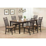 Rustic Two Tone Grey & Brown Dining Table and Chairs 6600/6601