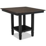 Glennwood Counter Table | Black & Charcoal