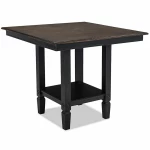 Glennwood Counter Table | Black & Charcoal