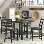Glennwood Counter Table | Black & Charcoal - Image 2