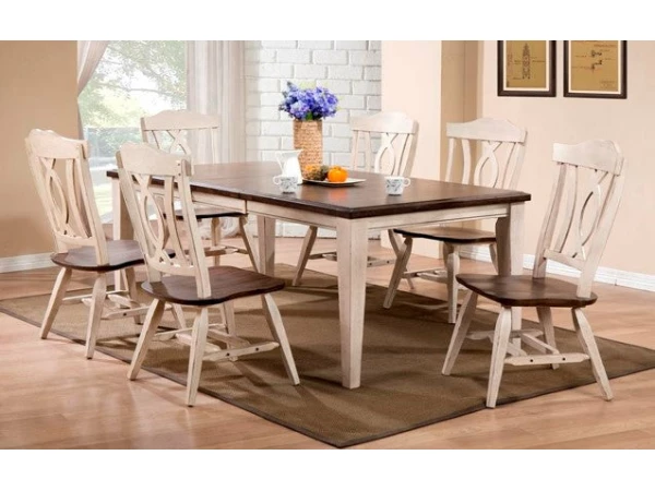 All Wood Butterfly Leaf Table and Chairs 4000/4001 Dining Sets All Wood Furniture