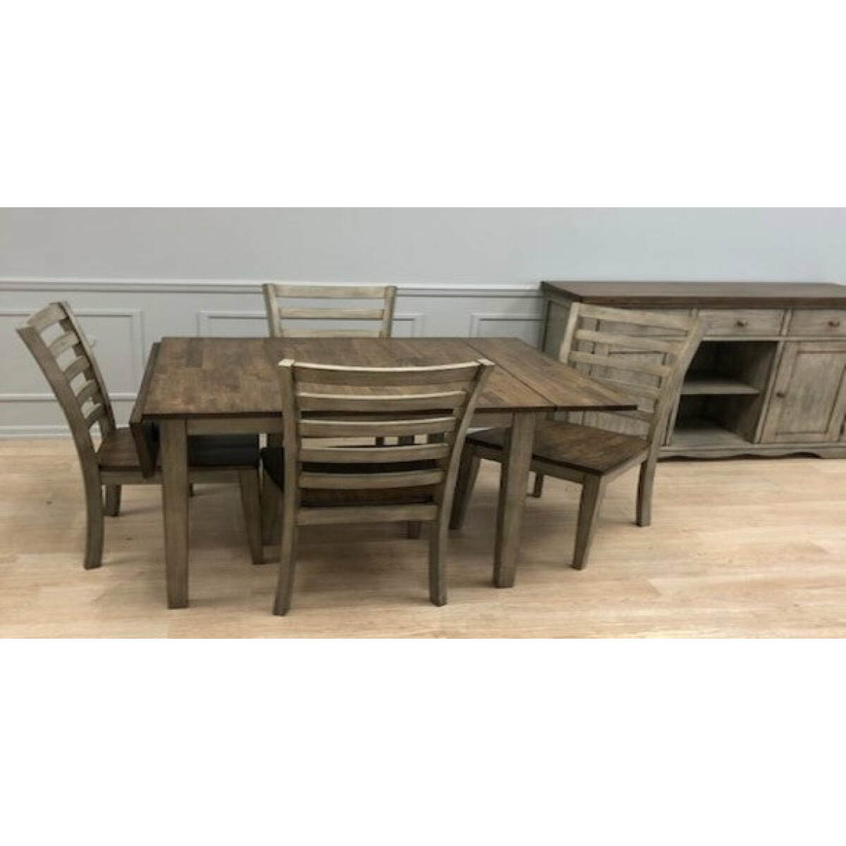 All Wood Solid Wood Table & Chairs 3648DL Dining Sets All Wood Furniture 9