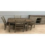 All Wood Solid Wood Table & Chairs 3648DL
