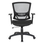 Office Star Mesh Screen Seat And Back Chair - Black - Image 2