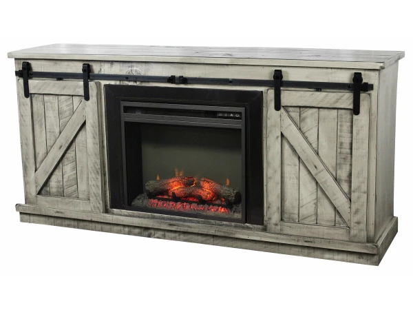 American Heartland Rustic 68″ Provincial Fireplace Console – 33868 Entertainment Stands American Heartland