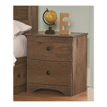 Aspen Oak 2-Drawer Nightstand