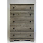 Big Chester 5-Drawer Chest-Weathered Grey Ash