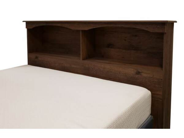 Aspen Oak F/Q Bookcase Headboard Beds Perdue Woodworks
