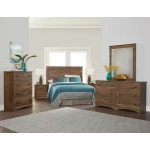 Aspen Oak Twin Panel Headboard - Image 2