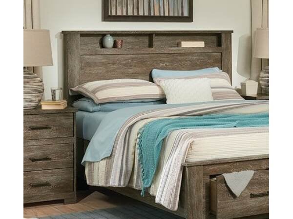 18030B F/Q Alcove Headboard Beds Perdue Woodworks