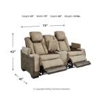 Next-Gen DuraPella Power Reclining Loveseat with Console - Image 14