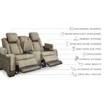Next-Gen DuraPella Power Reclining Loveseat with Console - Image 5