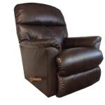Reed Leather Rocking Recliner-Walnut