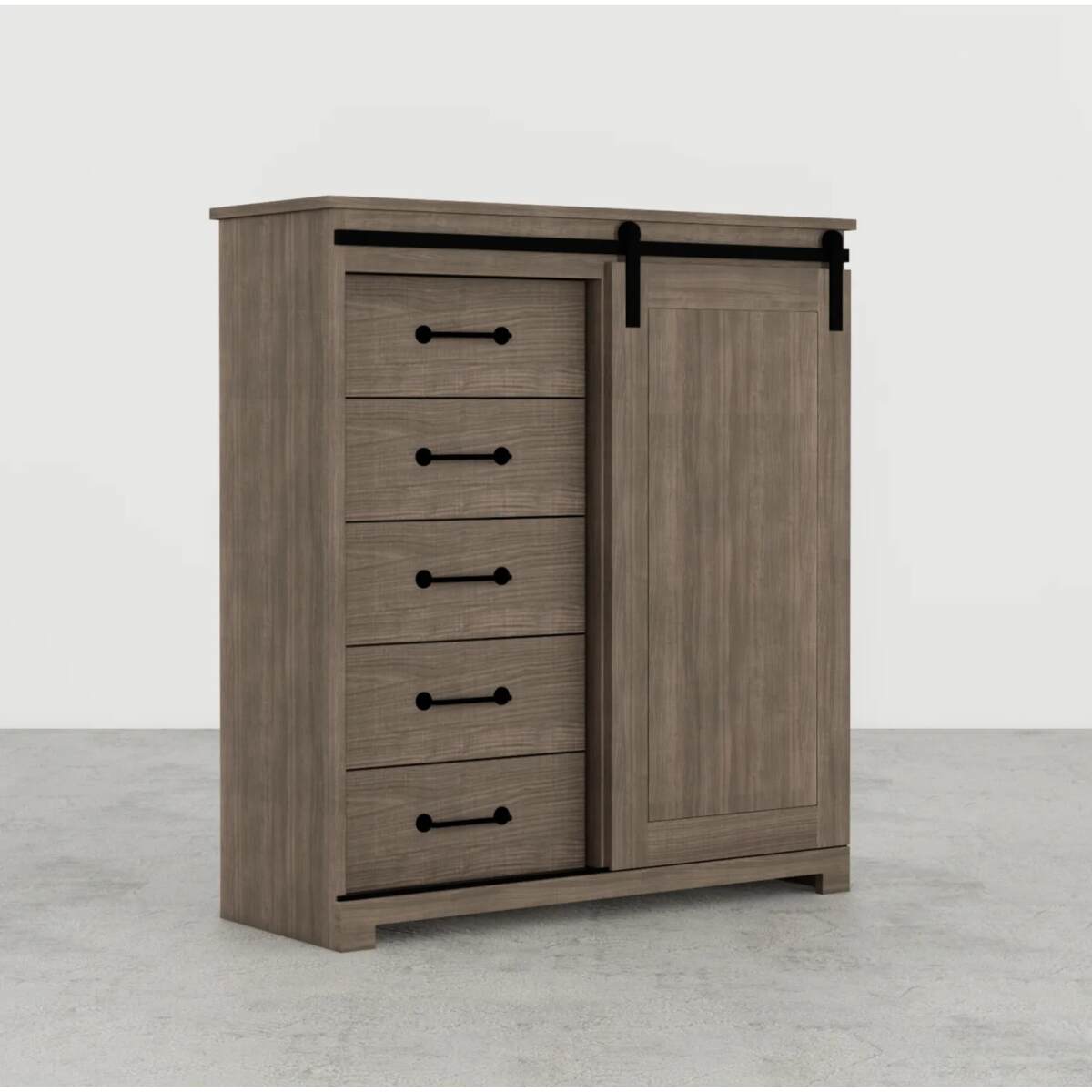 Park Elm 5-Drawer Barn Door Chest Park Elm 5-Drawer Barn Door Chest - Image 1