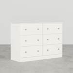 Essential White 6-Drawer Dresser - Image 2