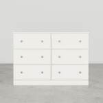Essential White 6-Drawer Dresser