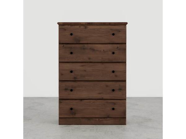 Aspen Oak 5 Drawer Chest-Big Chester Chests Perdue Woodworks