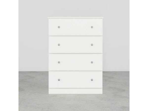 Essential White 4-Drawer Chest Chests Perdue Woodworks