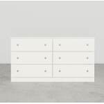Essential White 6-Drawer Dresser