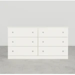 Essential White 6-Drawer Dresser