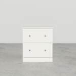 Essential White 2-Drawer Nightstand