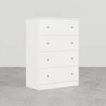 Essential White 4-Drawer Chest - Image 2