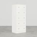 Essential White 5-Drawer Chest - Image 2