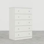 Rockport White 5 Drawer Chest-Big Chester - Image 2