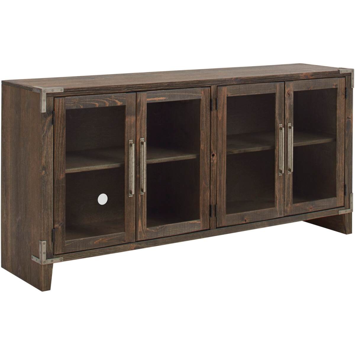 Quincy 66″ Console w/ 4 Doors Quincy 66" Console w/ 4 Doors-Brindle - Image 1