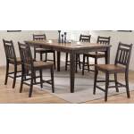 Rustic Two Tone Gathering Table with 4 Chairs Group# 119