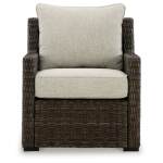 Brook Ranch Outdoor Lounge Chair with Cushion - Image 4