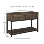 Johurst Sofa/Console Table - Image 5