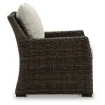 Brook Ranch Outdoor Lounge Chair with Cushion - Image 5