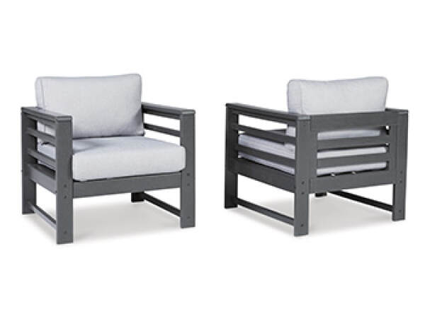 Amora Outdoor Lounge Chair with Cushion (Set of 2) Outdoor Chairs Ashley Furniture