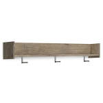 Oliah Wall Mounted Coat Rack with Shelf
