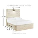 Cambeck Full Panel Bed with 2 Storage Drawers - Image 5