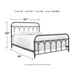 Nashburg Queen Metal Bed - Image 5