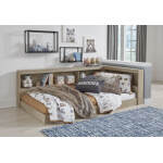 Oliah Twin Bookcase Storage Bed