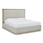 Hennington California King Upholstered Footboard with Rails