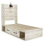 Cambeck Twin Panel Bed with 2 Storage Drawers - Image 7