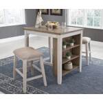 Skempton Counter Height Dining Table and Bar Stools (Set of 3) - Image 4