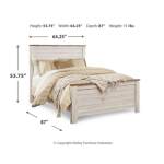 Willowton Queen Panel Bed - Image 4