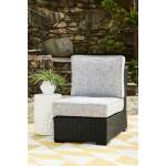 Beachcroft Outdoor Armless Chair with Cushion - Image 3