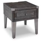 Todoe End Table with USB Ports & Outlets - Image 2