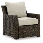 Brook Ranch Outdoor Lounge Chair with Cushion - Image 2