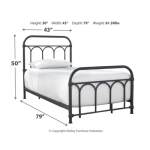 Nashburg Twin Metal Bed - Image 5