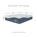 Millennium Cushion Firm Gel Memory Foam Hybrid Queen Mattress - Image 9