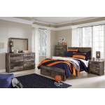 Derekson Full Panel Bed with 2 Storage Drawers - Image 6